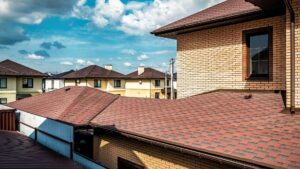 Red shingle roofs